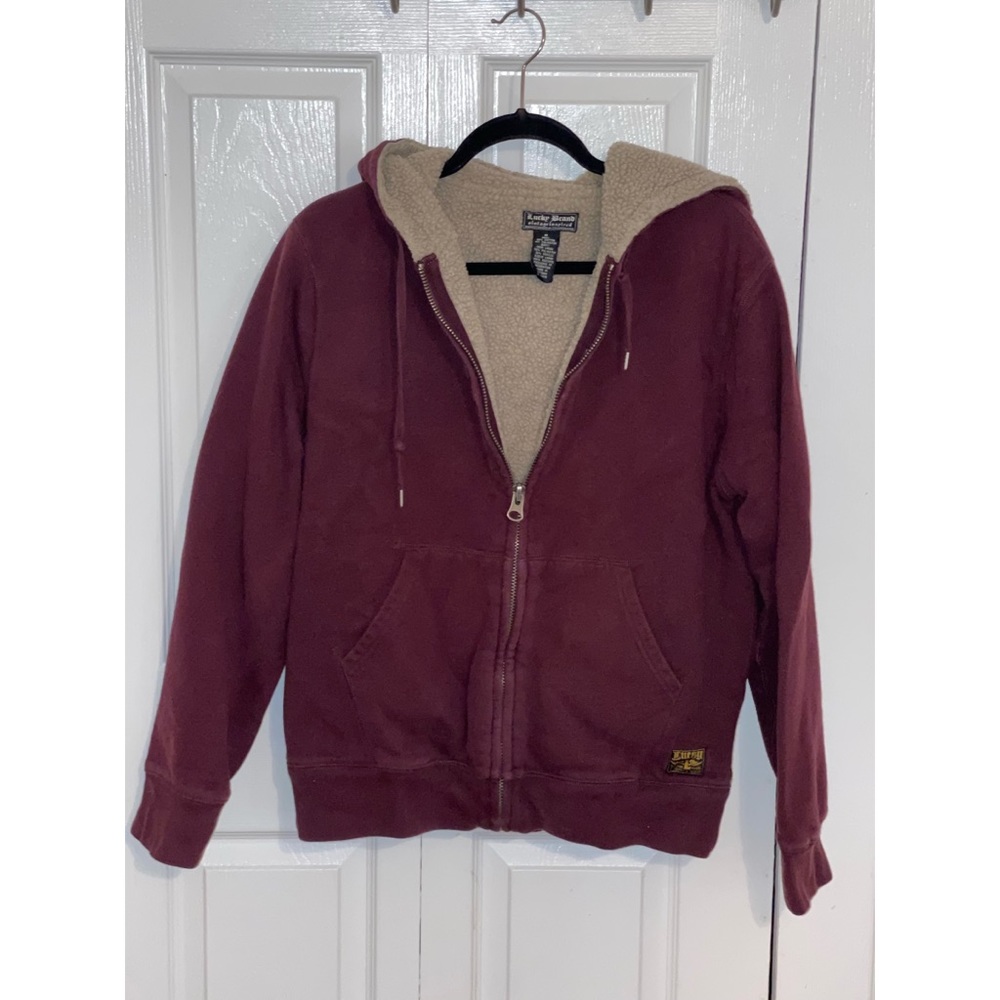 MENS Lucky Brand Vintage Sherpa-Lined Hoodie